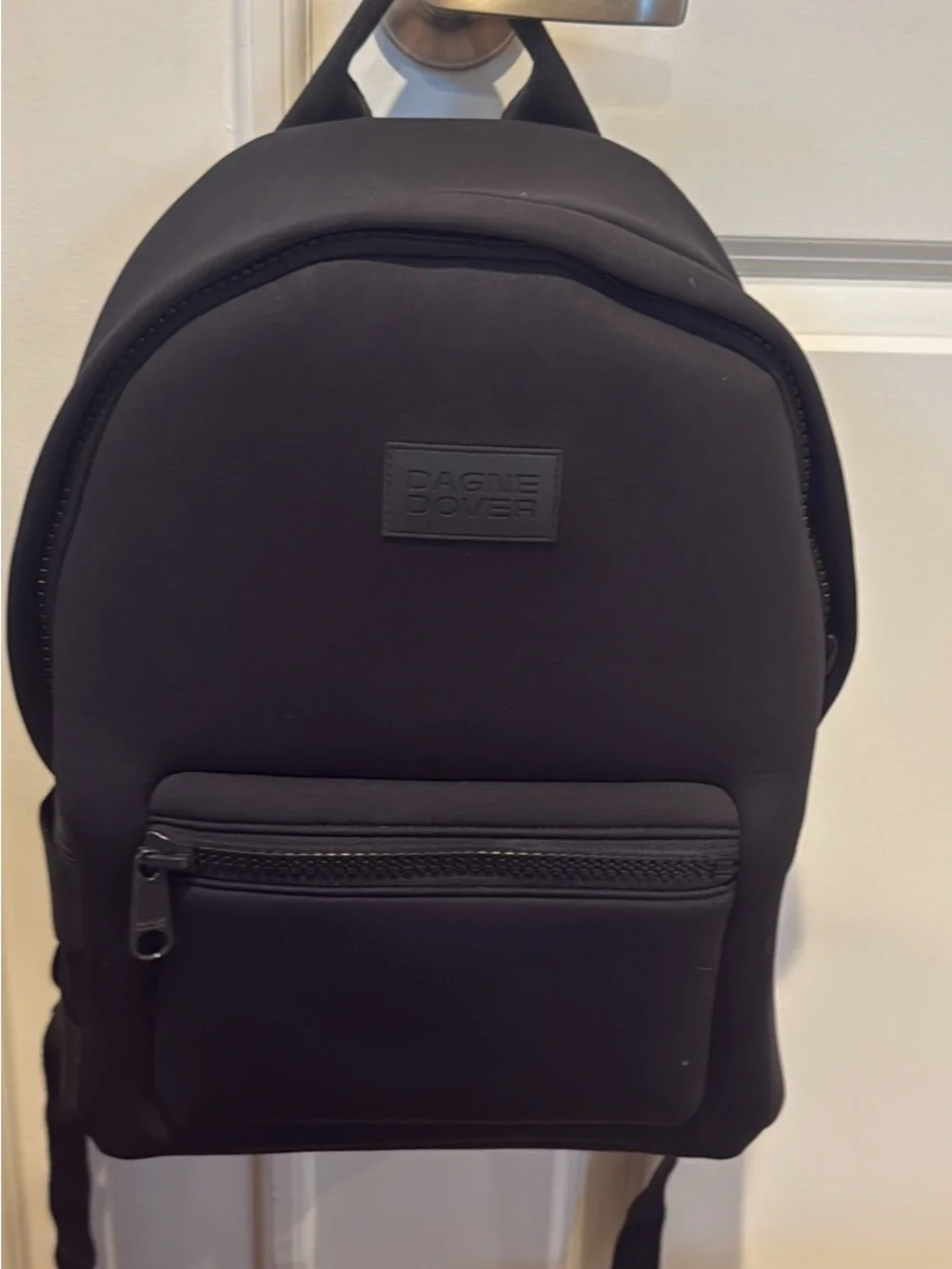 Dagne Dover Black Neoprene Mini Backpack